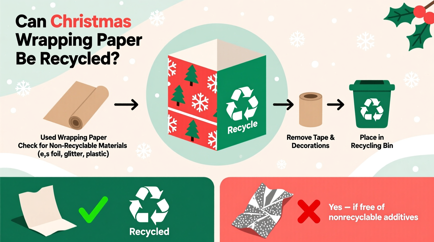 can christmas wrapping paper be recycled