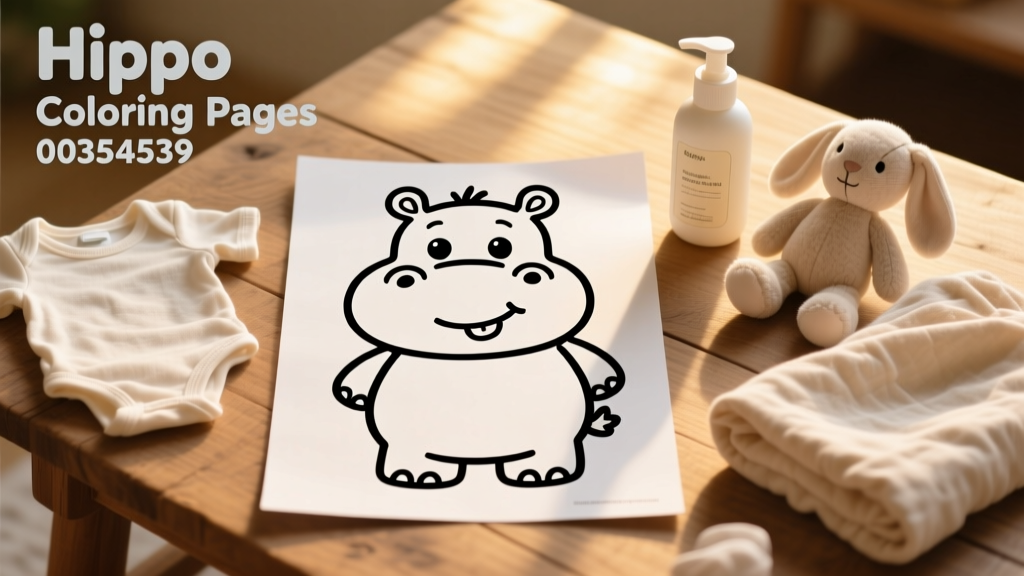 Hippo Coloring Pages_00354539: Developmental Benefits, Safety Guidelines, and Age-Appropriate Activity Integration for Infants and Toddlers