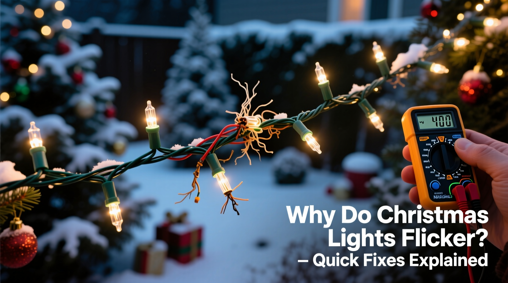 why do some christmas light strands flicker and how to fix them fast