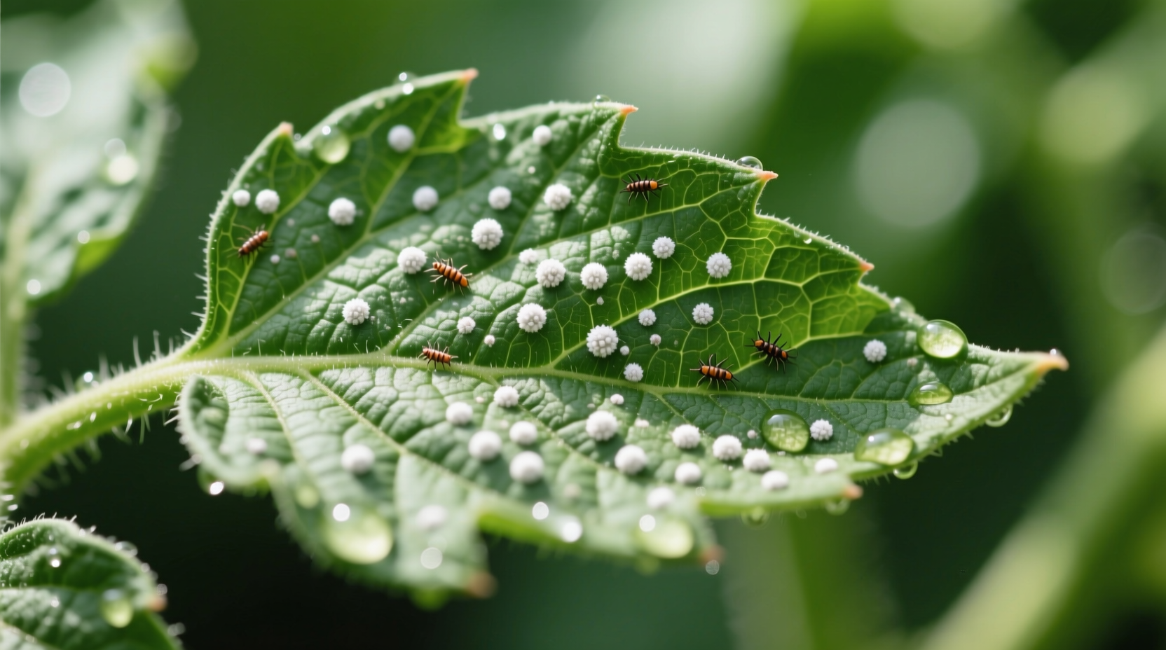 white dots on tomato leaves
