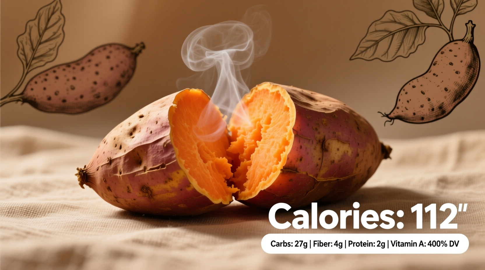 Medium Sweet Potato Calories: 112 Calories & Complete Nutrition Facts