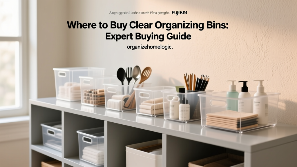 Where to Buy Clear Organizing Bins: Expert Buying Guide