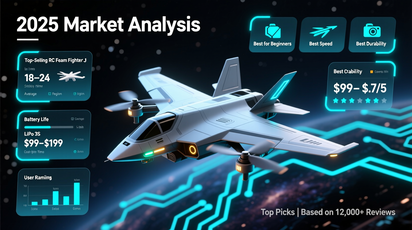 Best Selling RC Foam Fighter Jet Drones: 2025 Market Analysis & Top Picks