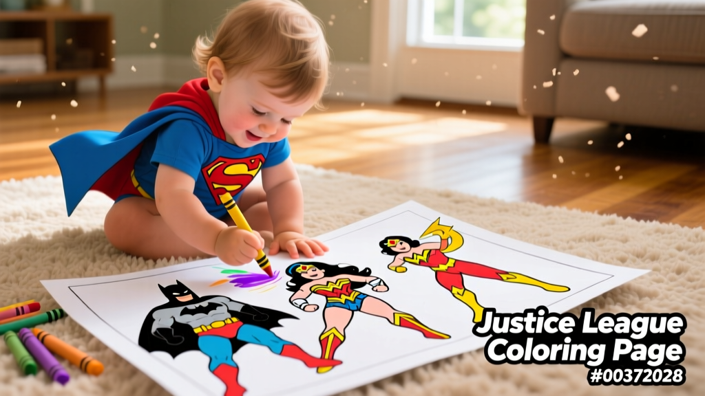 Justice League Coloring Pages_00372028: Developmental Benefits, Classroom Integration, and Age-Appropriate Use for Toddlers and Preschoolers