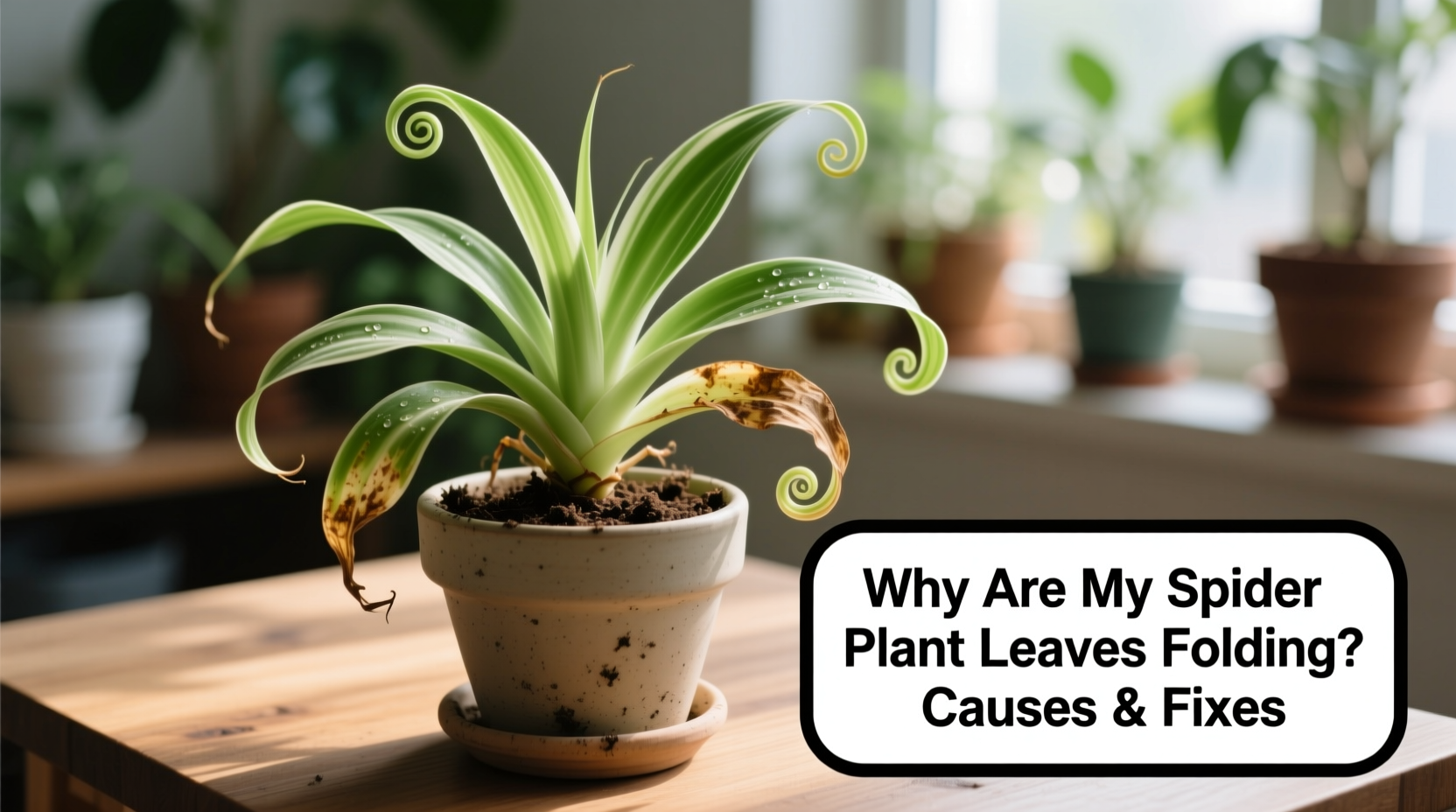 5 Reasons Spider Plant Leaves Fold | TheHomeSprouts