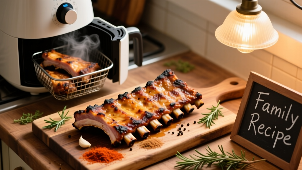 Crispy Bone-In Country Style Ribs in the Air Fryer