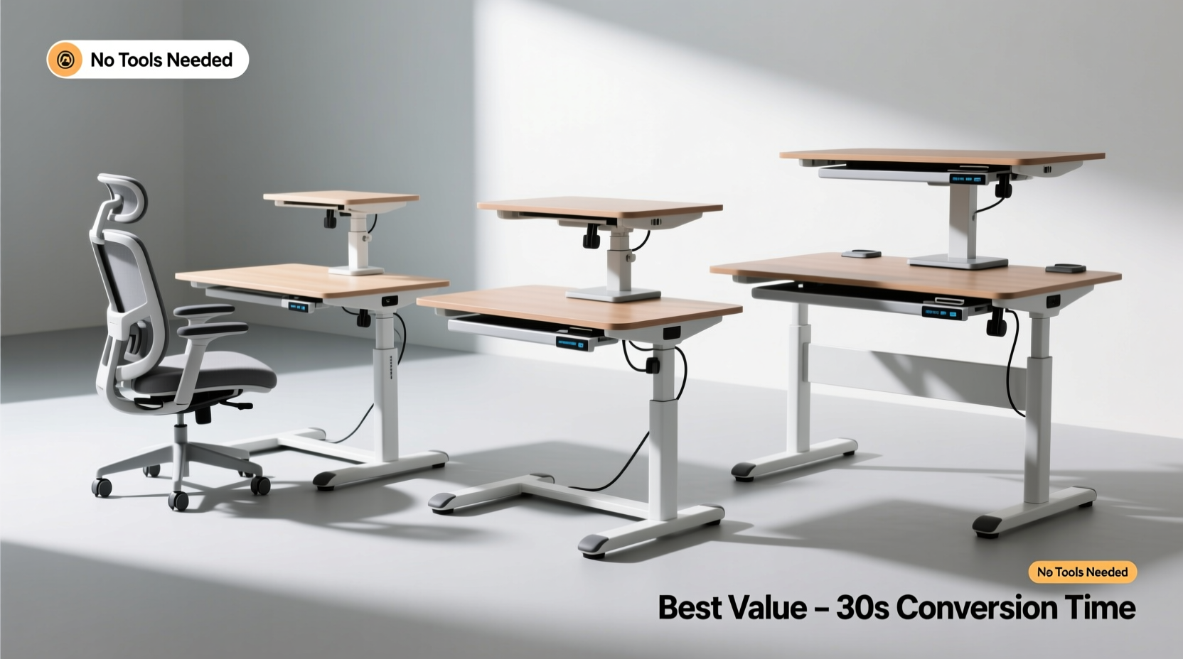 best affordable standing desks that convert easily from sitting to standing