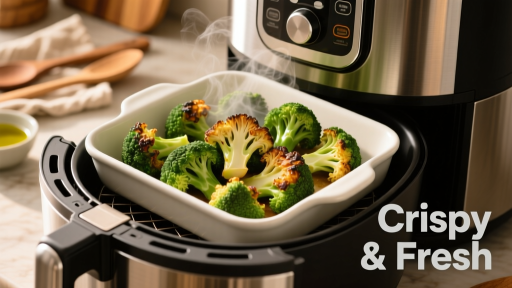 Crispy Broccoli in Instant Pot Duo Crisp Air Fryer