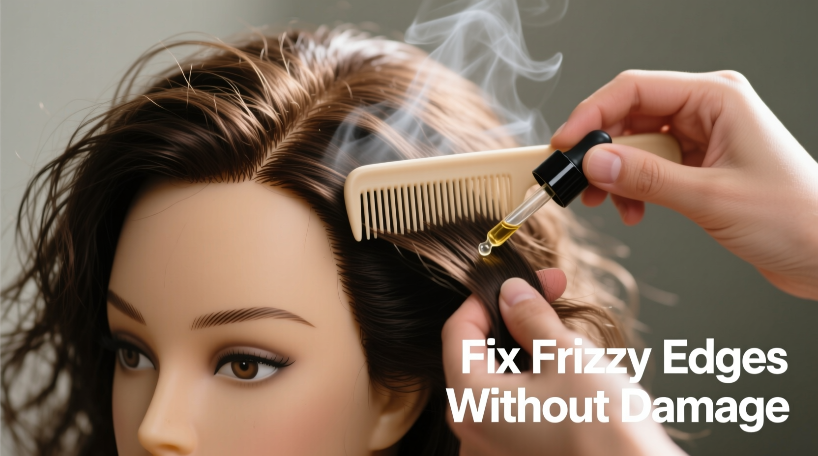 how to fix frizzy edges on wigs without damaging synthetic fibers