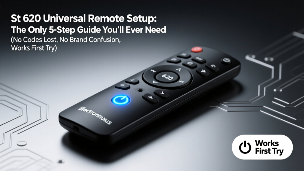 St 620 Universal Remote Setup: The Only 5-Step Guide You’ll Ever Need (No Codes Lost, No Brand Confusion, Works First Try)