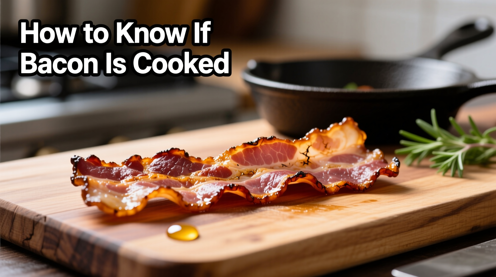 how to know if bacon is cooked