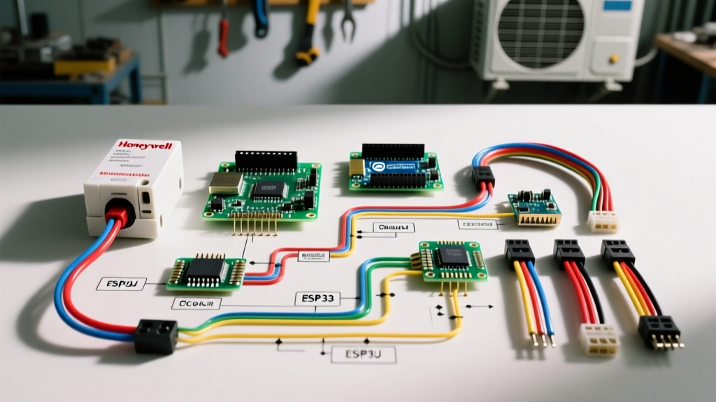 Wiring Diagram for Honeywell Fan Limit Switch & HVAC Panel Setup