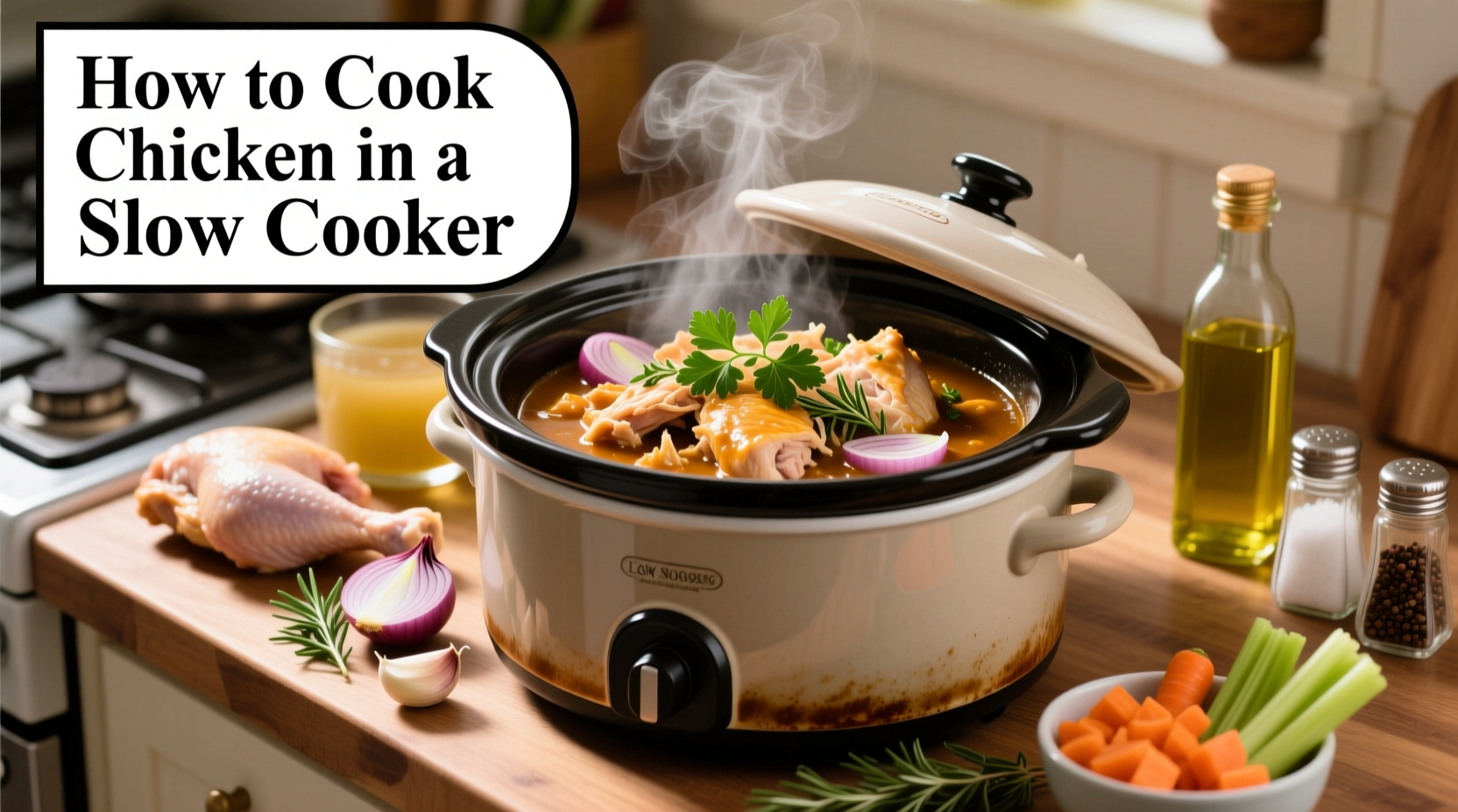 how to cook chicken in slow cooker