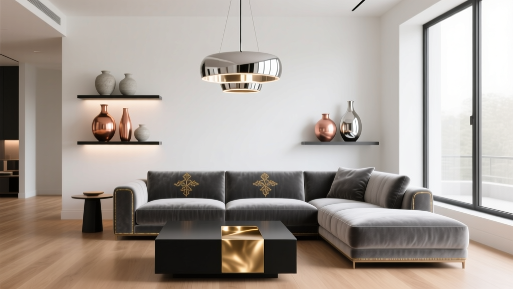 Metallics in Living Room Decor: 2026 Ideas
