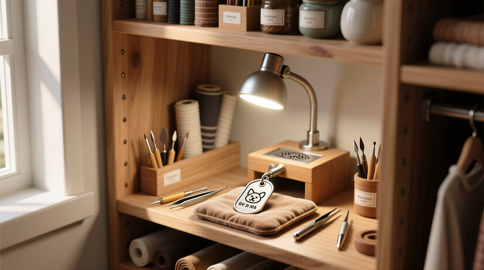 closet organization tips pet id engraving corner