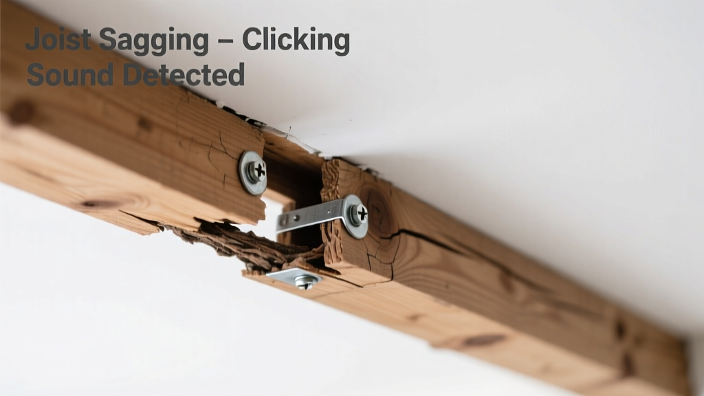 Joist Sagging Making Clicking Sound: Quick Diagnosis