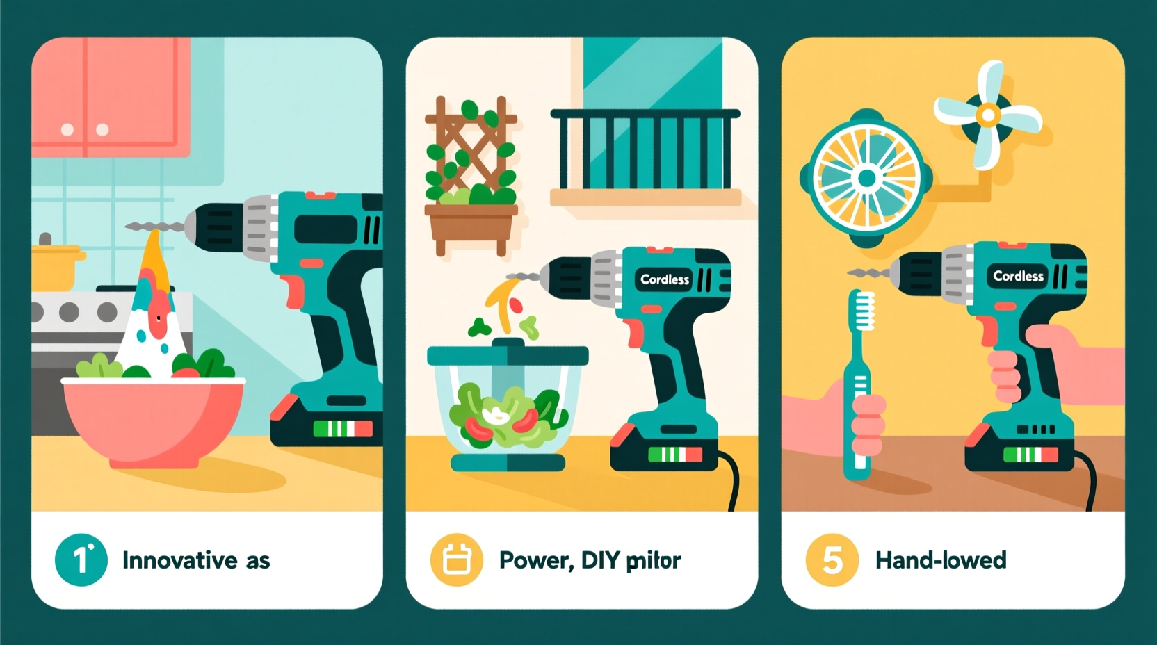 Five Creative Ways to Use Cordless Drill (Beyond Screws)\