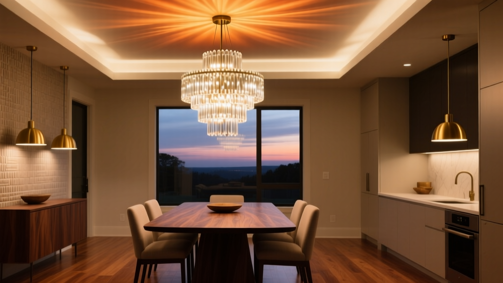 Dining Room Chandeliers: Layered Dimming Techniques