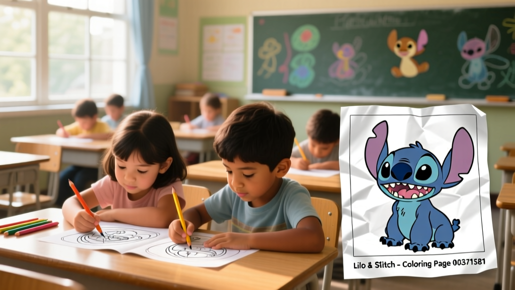 Lilo & Stitch Coloring Pages #00371581: Developmental Benefits, Educational Integration, and Print Specifications for Early Childhood Use