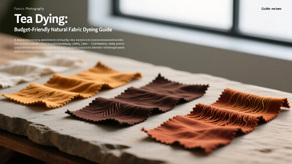 Tea Dying: Budget-Friendly Natural Fabric Dyeing Guide