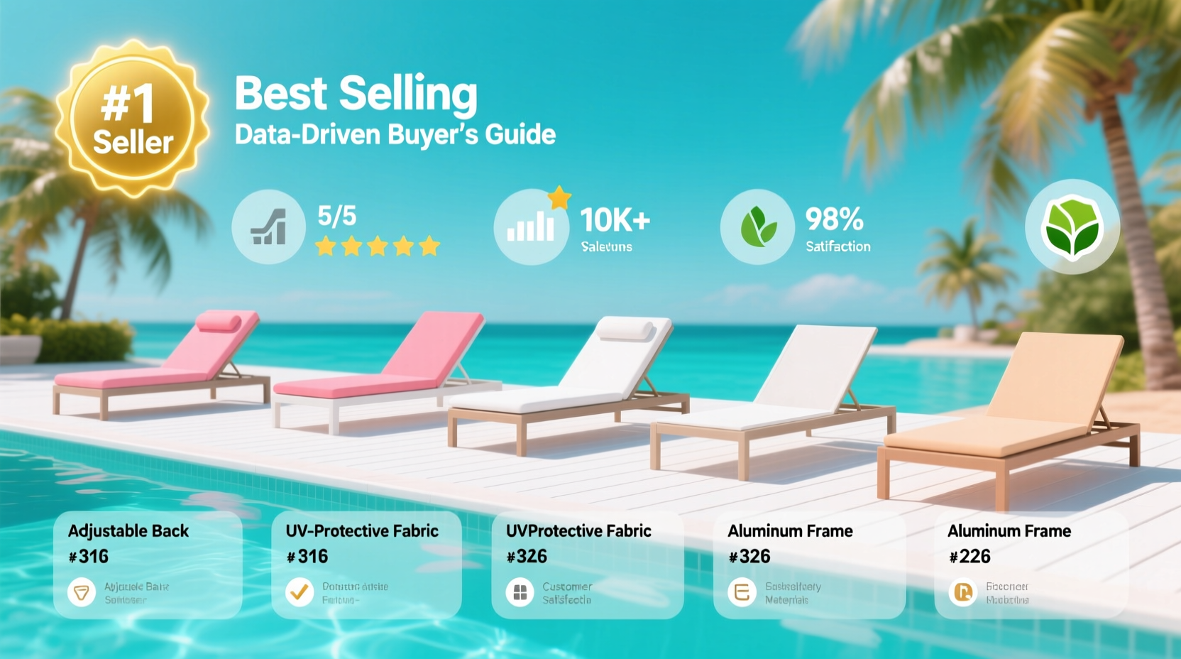 best selling pool chair sun lounger