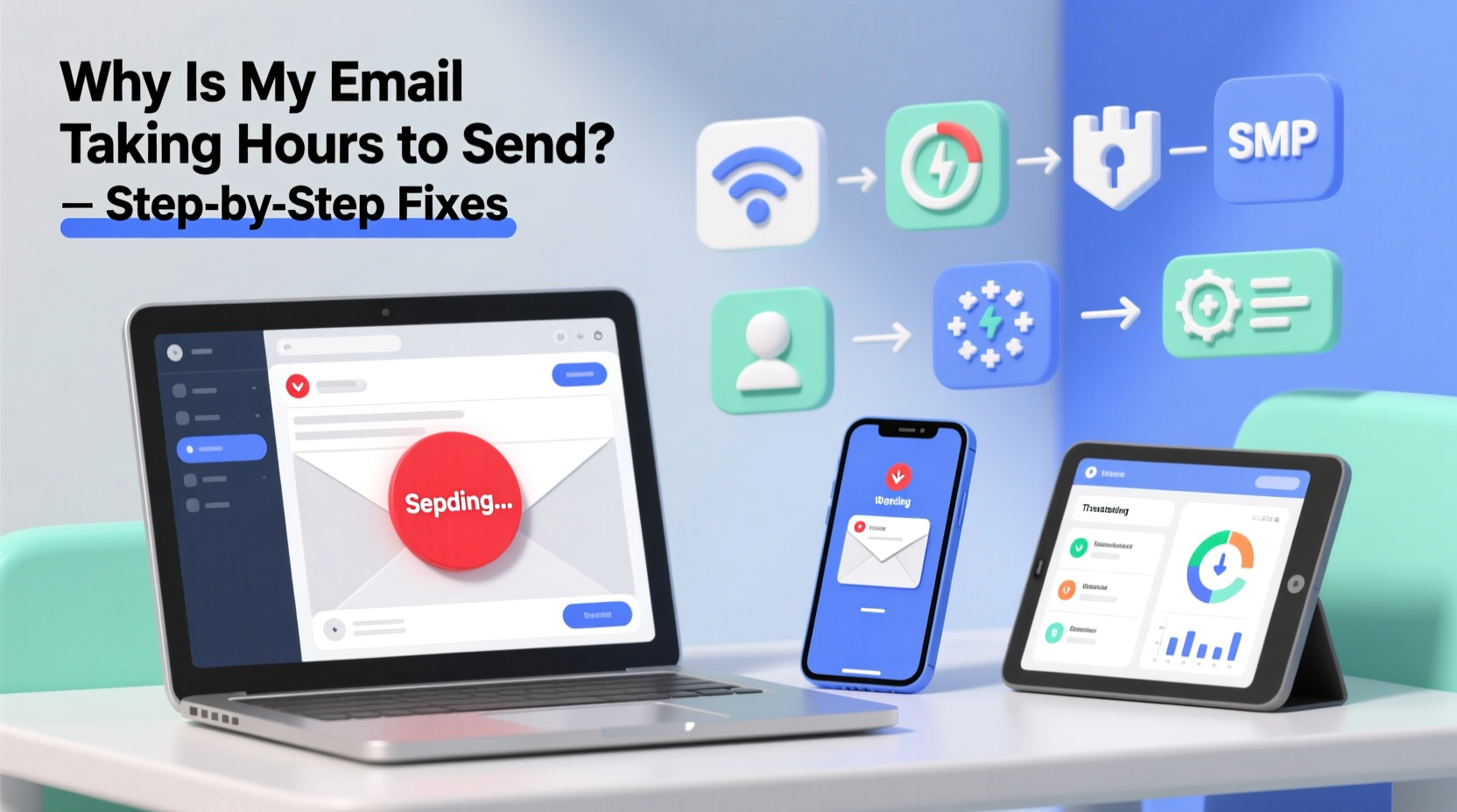 why is my email taking hours to send troubleshooting tips