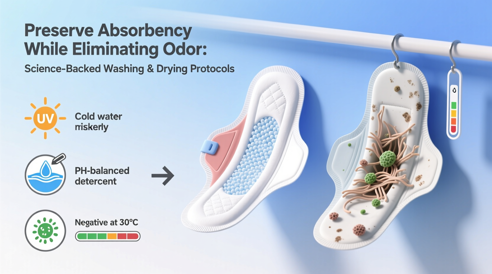 how to wash reusable menstrual pads without losing absorbency