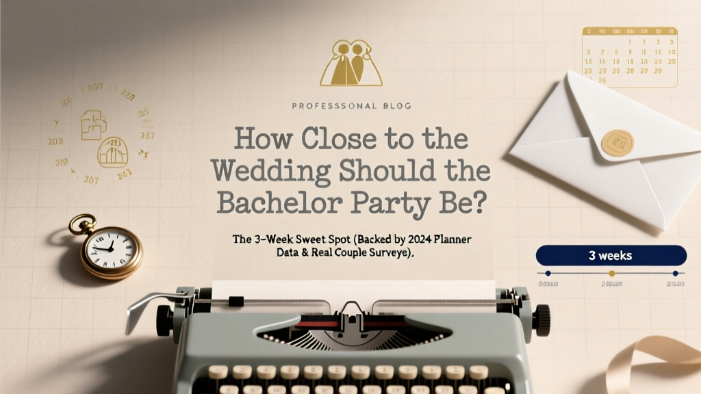 Bachelor Party Timing: The 3-Week Sweet Spot (2026)