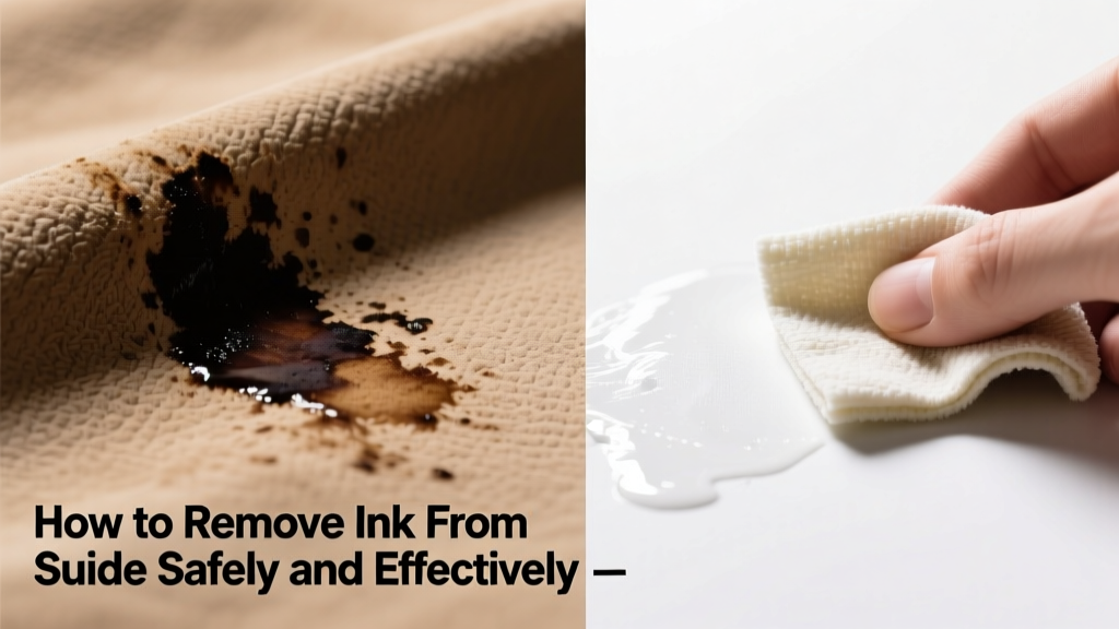 How to Remove Ink from Suede Safely and Effectively