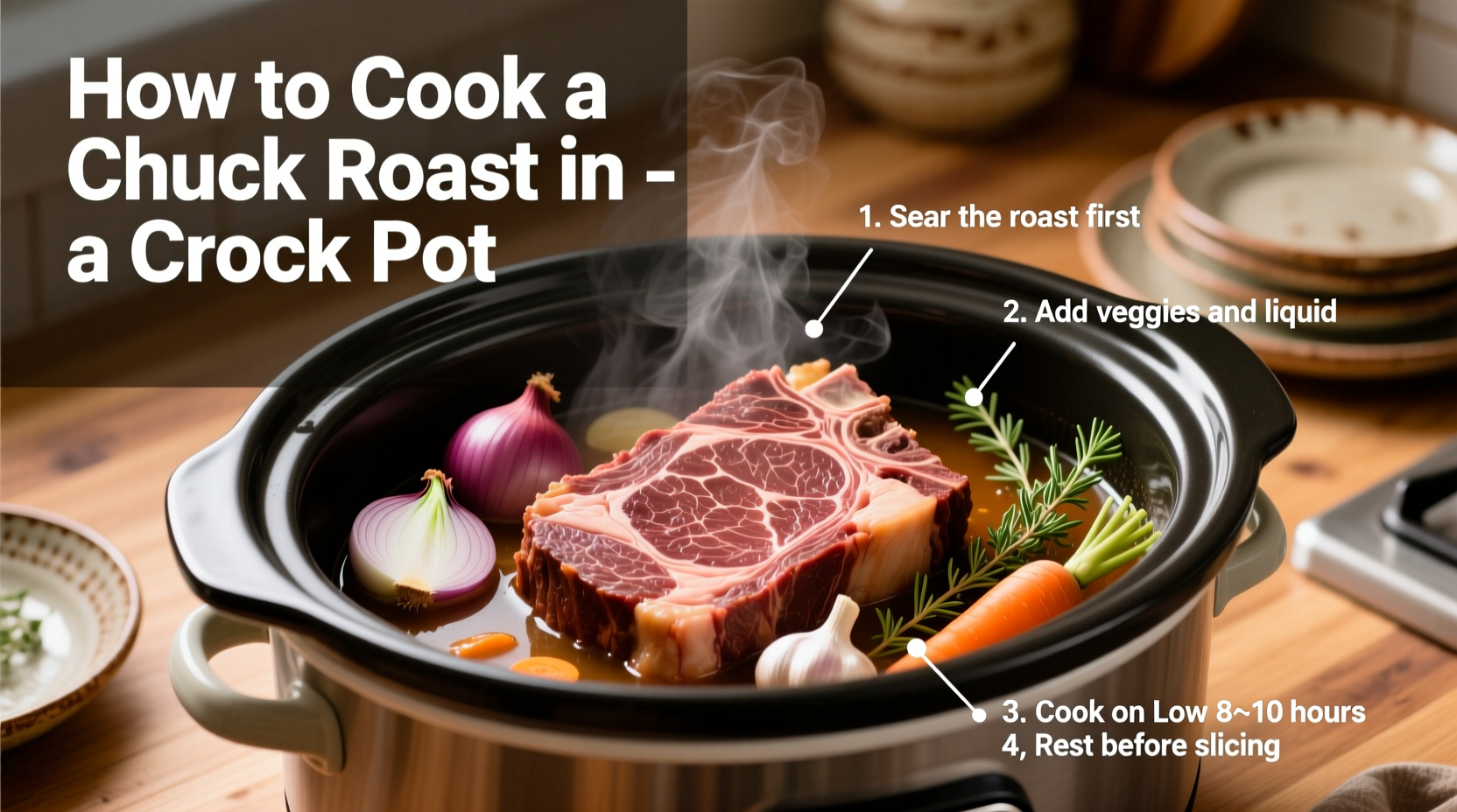 how to cook a chuck roast in a crock pot