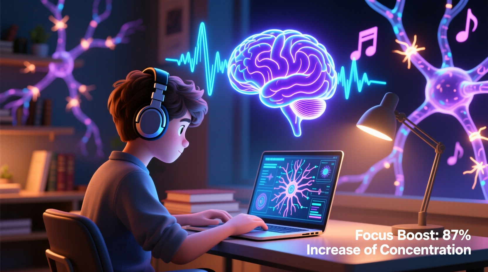 why do video game soundtracks boost focus while studying neuroscience insights