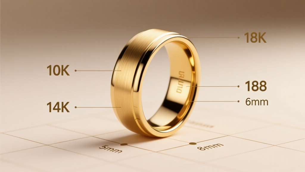 Men’s Gold Wedding Band Weight Guide (2026)