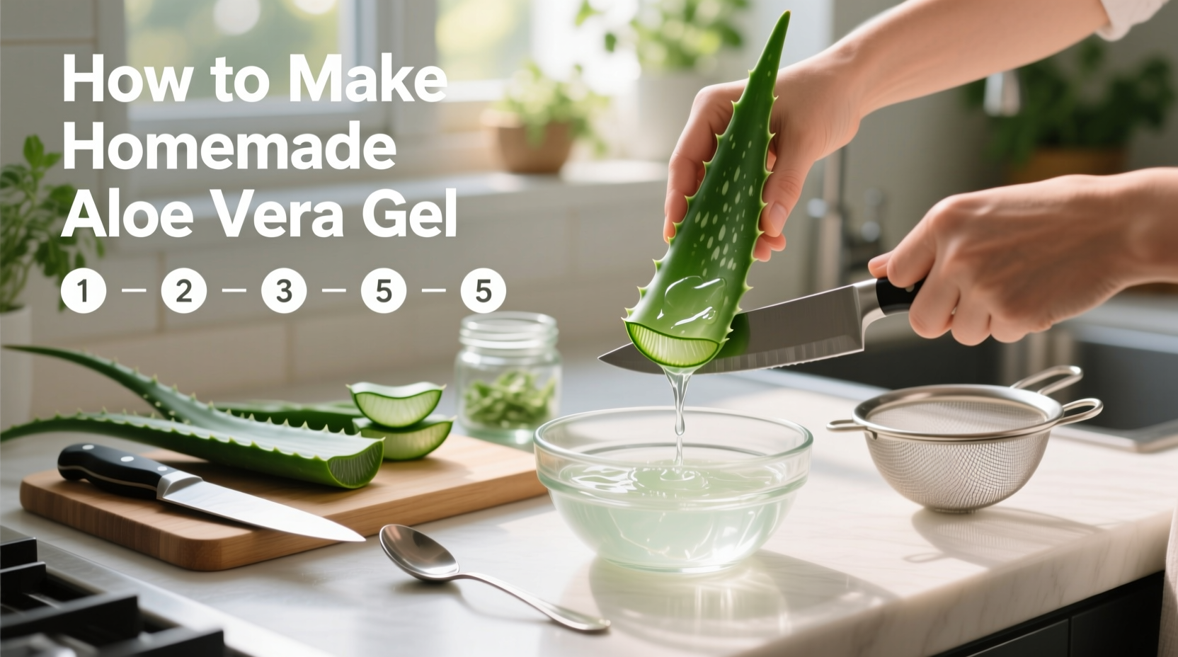 DIY Aloe Vera Gel: 3 Simple Steps | TheHomeSprouts