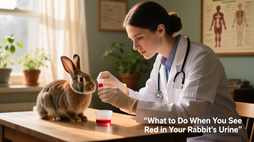 What To Do When You See Red In Your Rabbit’s Urine