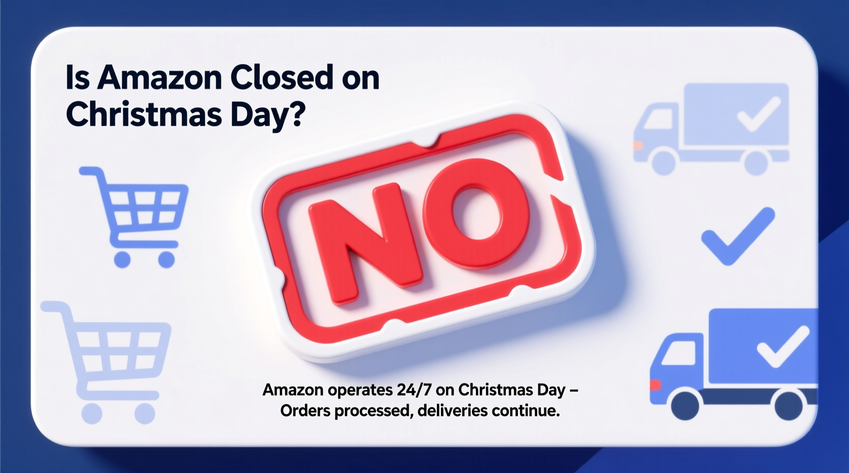 is amazon closed on christmas