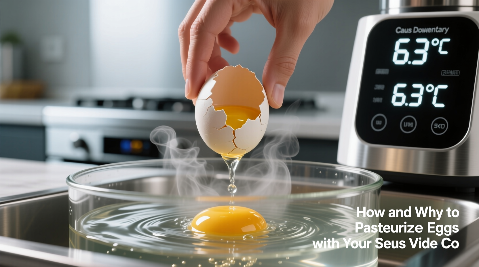 how and why to pasteurize eggs with your sous vide co