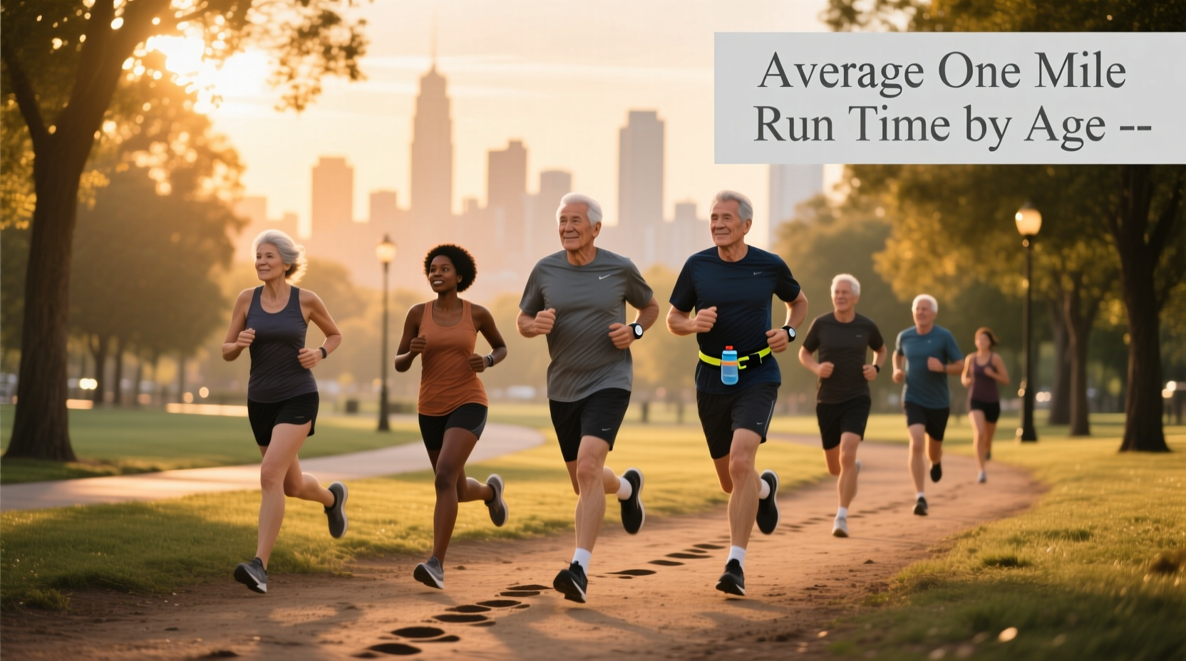 average one mile run time by age