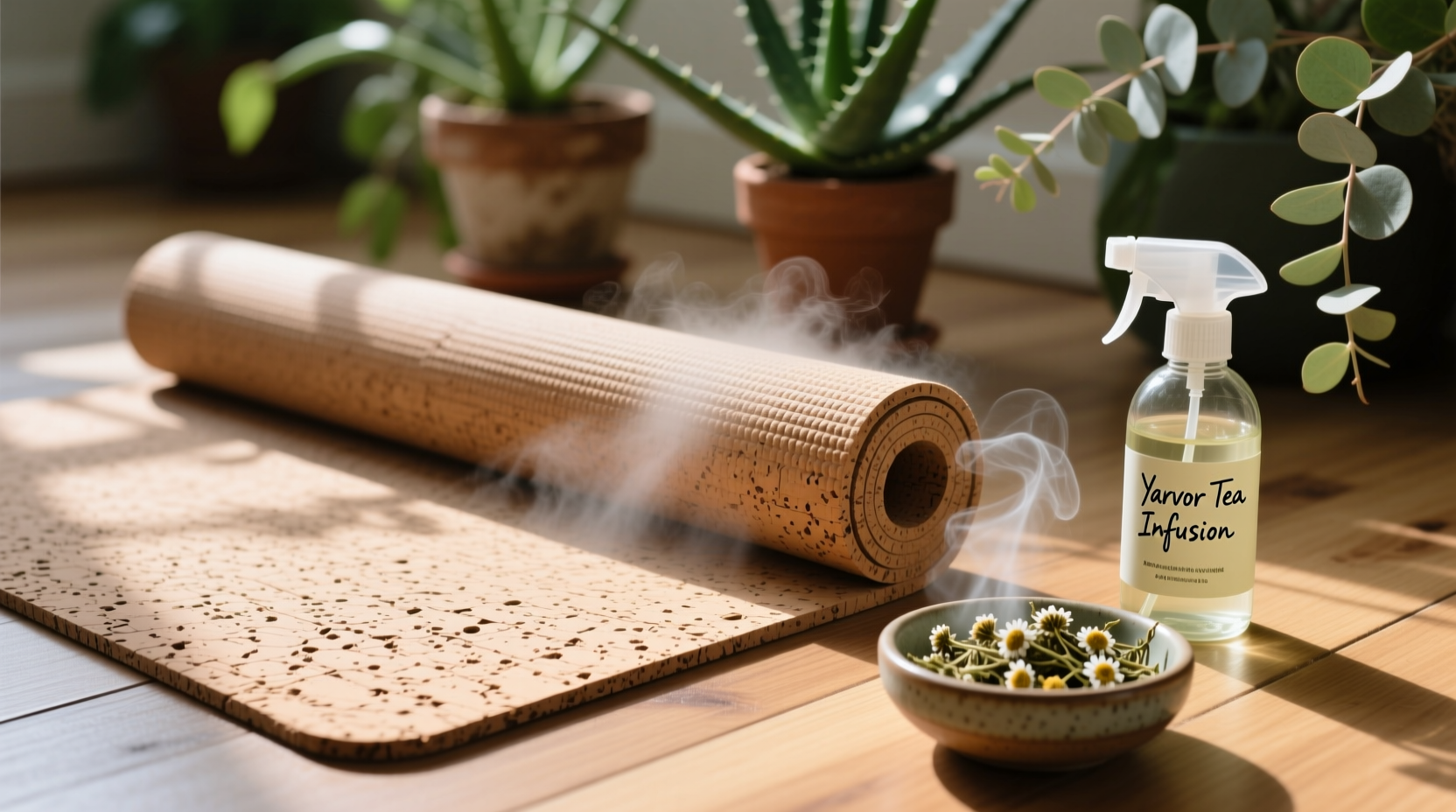 eco friendly cleaning tips for cork yoga mats