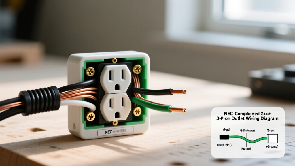 Three Prong Electrical Outlet Wiring Diagrams & NEC Guide