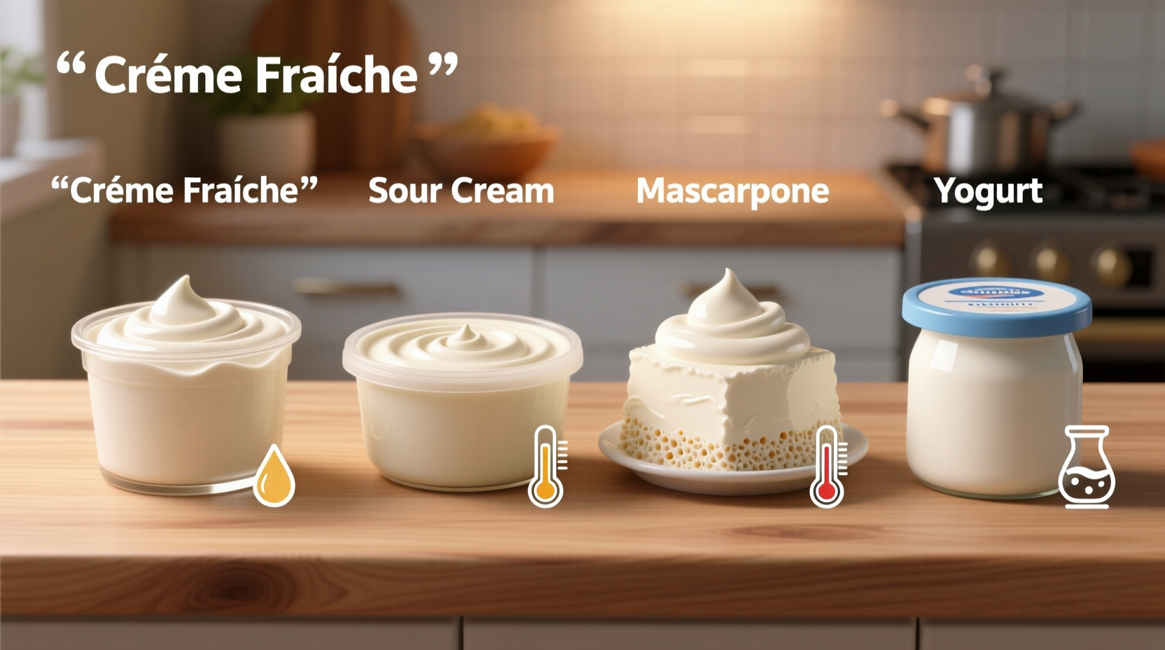 Crème Fraîche vs Sour Cream vs Mascarpone vs Yogurt: Key Differences Explained