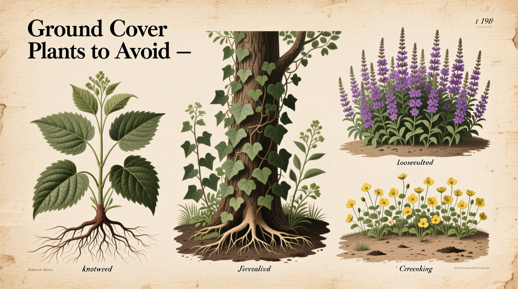 ground cover plants to avoid