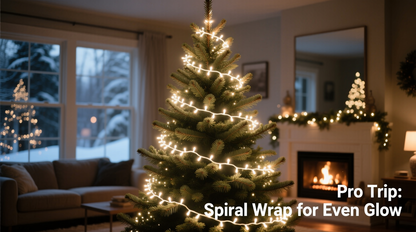 how to wrap a christmas tree with lights for maximum glow and no dark spots