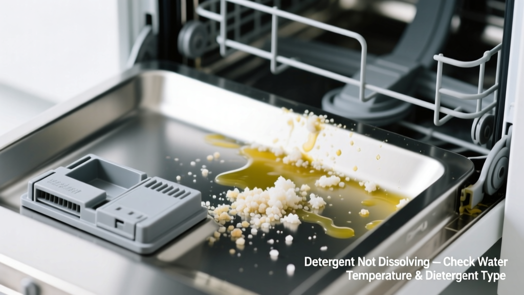 Dishwasher Detergent Not Dissolving & Smells Bad