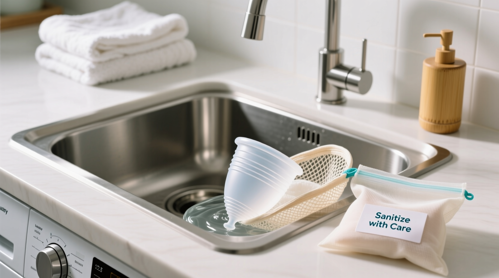 laundry tips sanitize menstrual cups safely