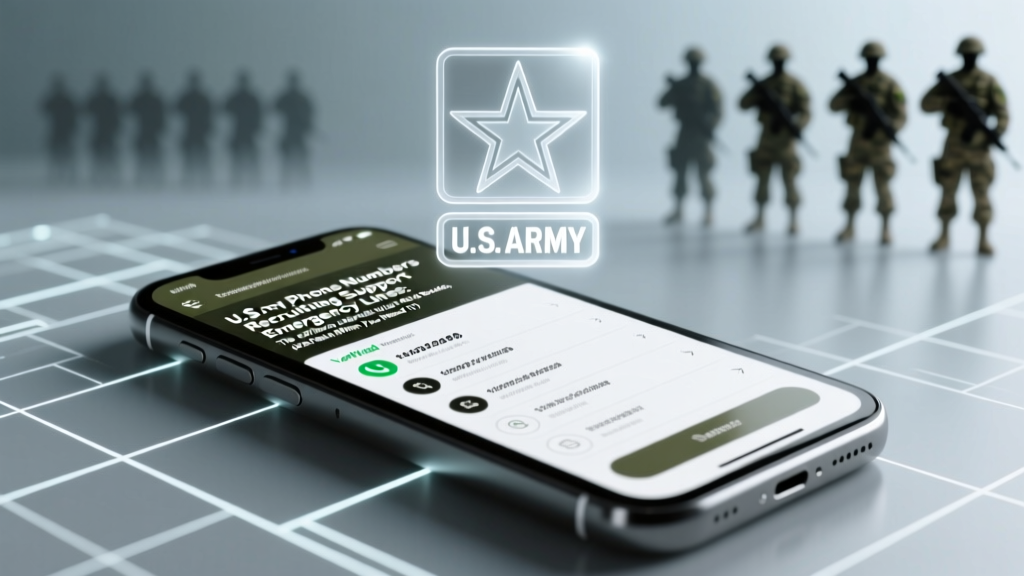 U.S. Army Phone Numbers Recruiting Support Emergency Lines: The Official, Verified List (No Scams, No Dead Ends, Just Real Help When You Need It)