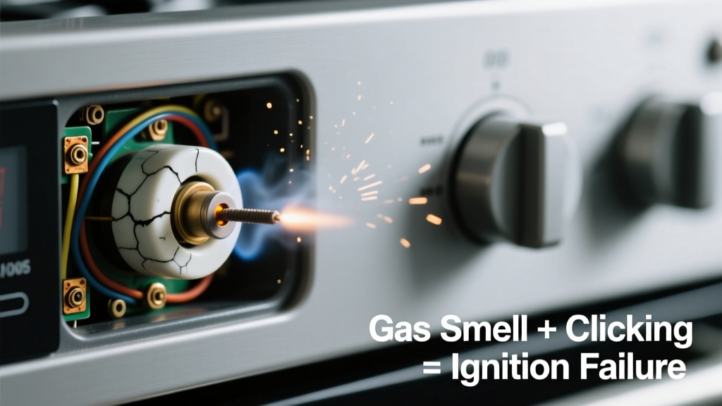 Oven Gas Smell with Clicking Sound: Quick Diagnosis