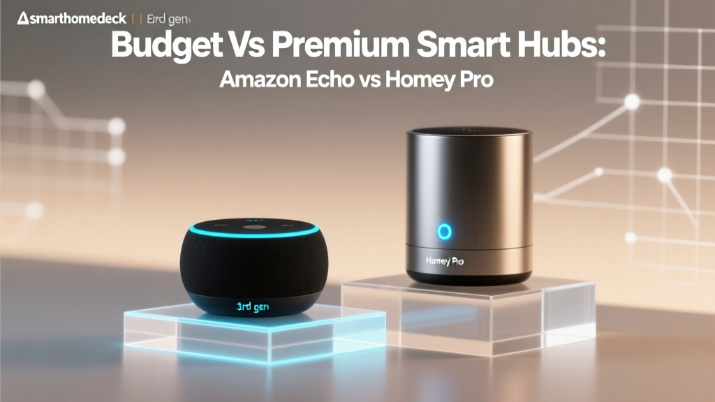 Budget vs Premium Smart Hubs: Amazon Echo vs Homey Pro