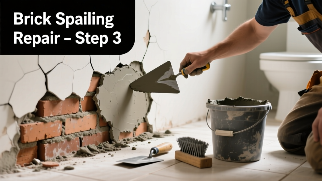 Fixing Brick Spalling in Bathroom Walls and Floors
