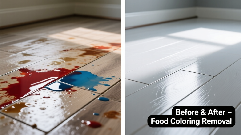 How to Remove Food Coloring from Vinyl Flooring & Surfaces