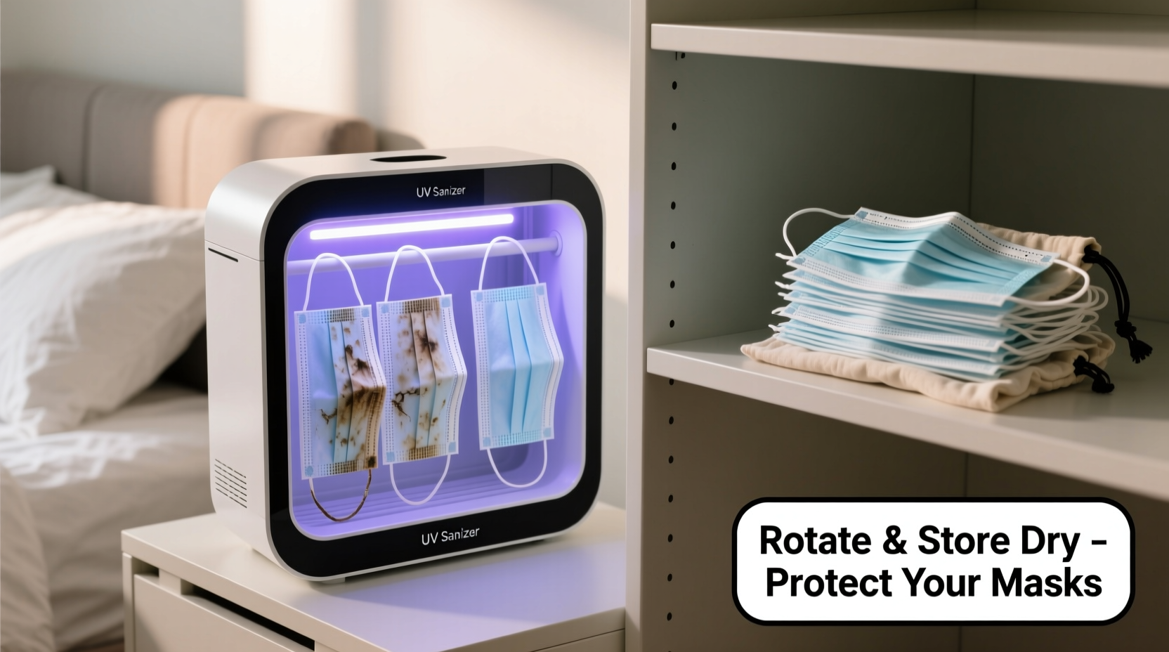 closet uv sanitizers mask safety facts